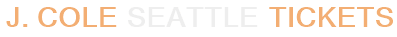 J. Cole Seattle Tickets
