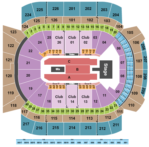 Climate Pledge Arena J. Cole Seating Chart
